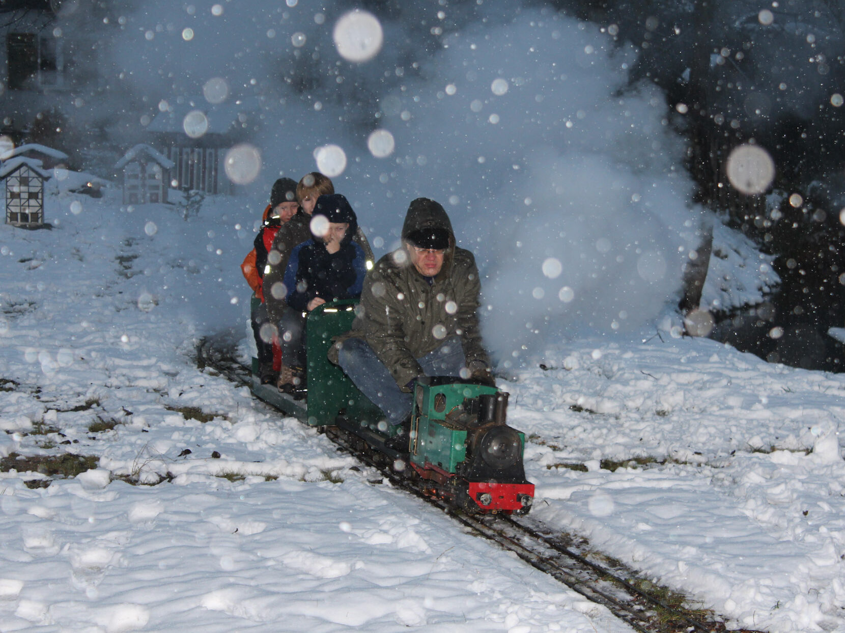 Eisenbahn im Schnee